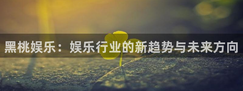 新航娱乐官网登录入口：黑桃娱乐：娱乐行业的新趋势与未来方向