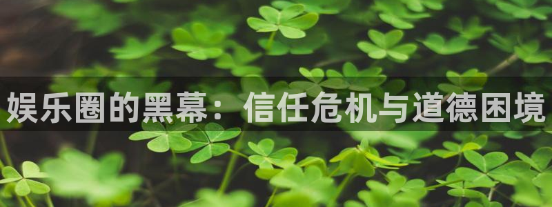 新航娱乐注册：娱乐圈的黑幕：信任危机与道德困境